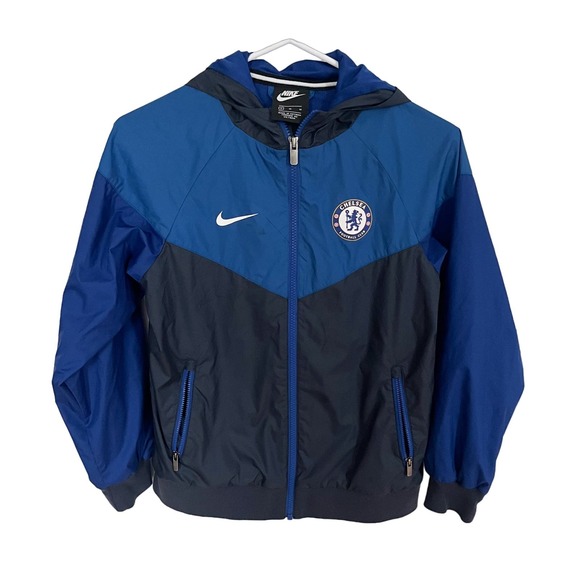 Youth Nike Blue Chelsea Full-Zip Windrunner Jacket Medium